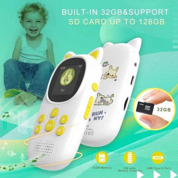 32GB Bluetooth MP3 Player with Voice Recorder - Image 6
