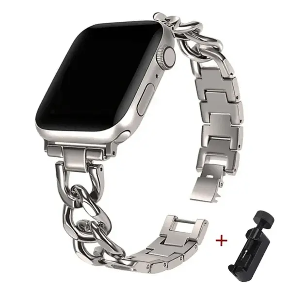 Luxury Stainless Steel Apple Watch Band 38-44mm - Image 7