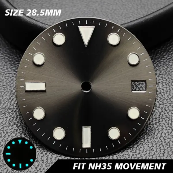 28.5mm GMT Calendar Watch Dial for NH34 NH35 Models - Image 17