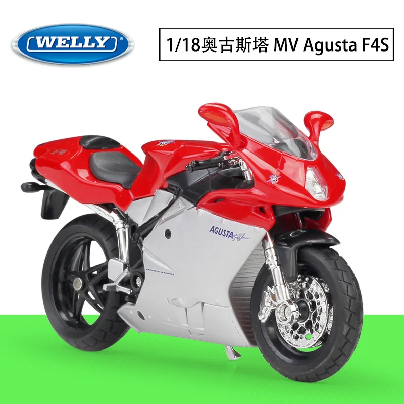 1:18 Welly MV AGUSTA F4 S Diecast Motorcycle Model 6 1:18 Welly MV AGUSTA F4 S Diecast Motorcycle Model - Image 6