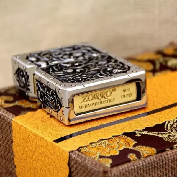 ZORRO Copper Windproof Kerosene Lighter Armor - Image 5