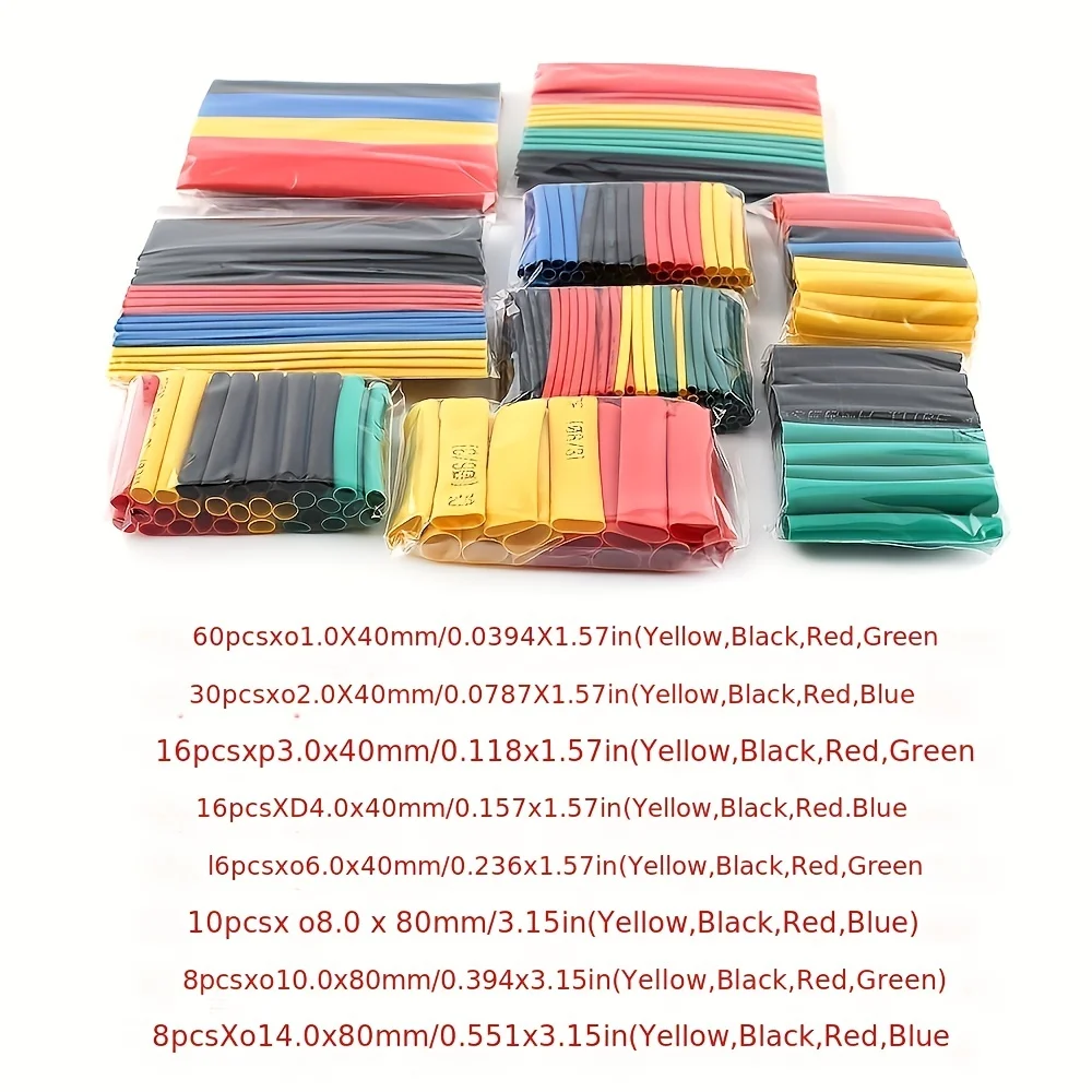 164PCS Heat Shrink Tubing Kit for Electrical Insulation 4 164PCS Heat Shrink Tubing Kit for Electrical Insulation - Image 4