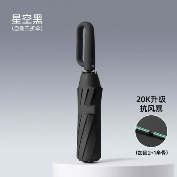 Reinforced 3-Fold Wind & Rain Umbrella - Image 7