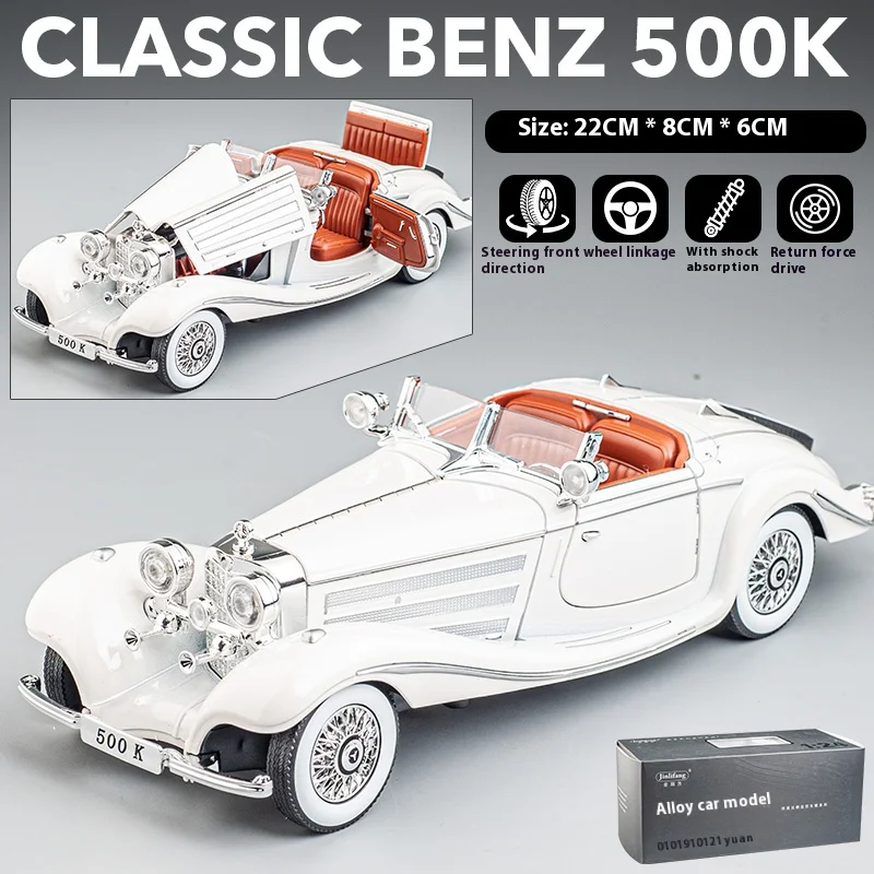 Retro Mercedes Benz 1:24 Diecast Model 15 Retro Mercedes Benz 1:24 Diecast Model - Image 15