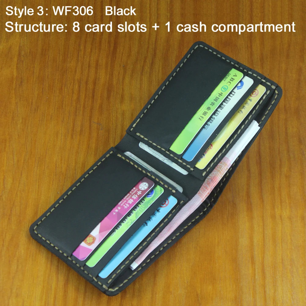 Luxury Handmade Cow Leather Wallet WF310 10 Luxury Handmade Cow Leather Wallet WF310 - Image 10