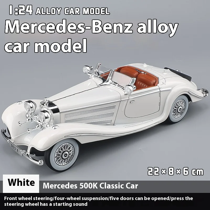 Retro Mercedes Benz 1:24 Diecast Model 7 Retro Mercedes Benz 1:24 Diecast Model - Image 7