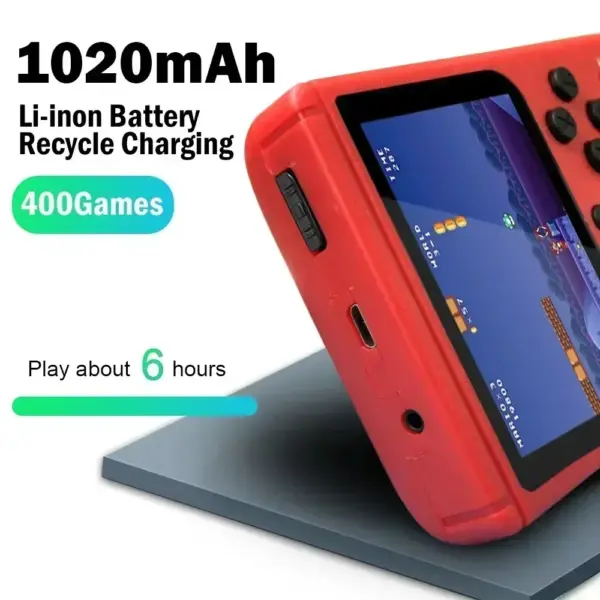Retro Handheld Video Game Console with 400 Games - Image 5