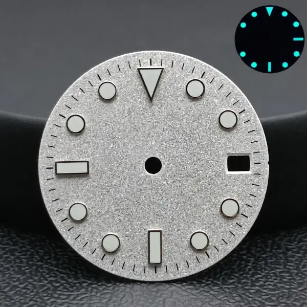 NH34/NH35 Caliber Watch Dial with Blue-Green Luminous Finish - Image 35