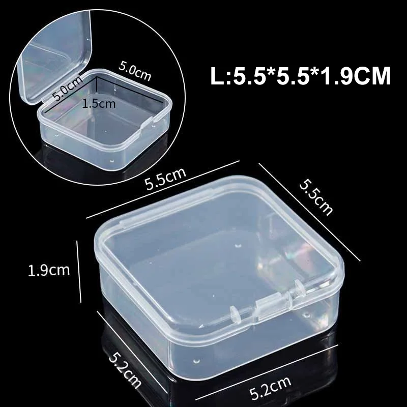 Mini Transparent Jewelry Storage Box Set 8 Mini Transparent Jewelry Storage Box Set - Image 8