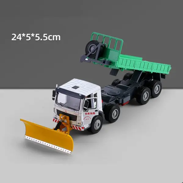 1:50 Alloy Snow Shovel Construction Vehicle Model - Image 2