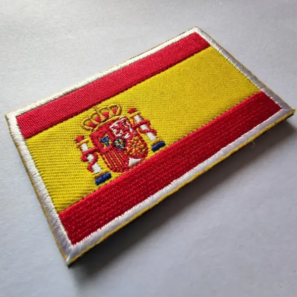 Spain Flag Embroidered Patch 8x5cm - Image 4
