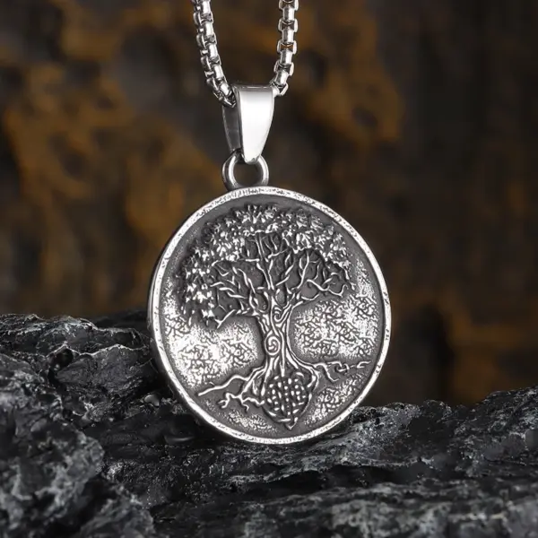 Vintage Nordic Rune Compass Necklace AL18514 - Image 38