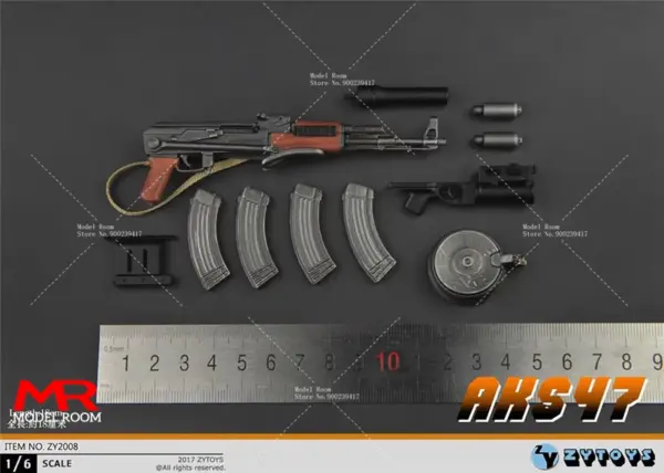 1/6 Scale AK47 Model Rifle for Action Figures - Image 8