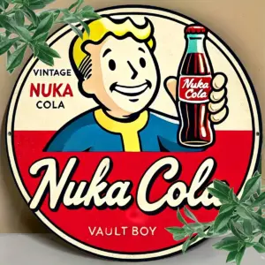 Vintage Nuka Cola Wood Sign 7.8x7.8 Inches 13 S31ca747fc9724f719670136841b45d5fx
