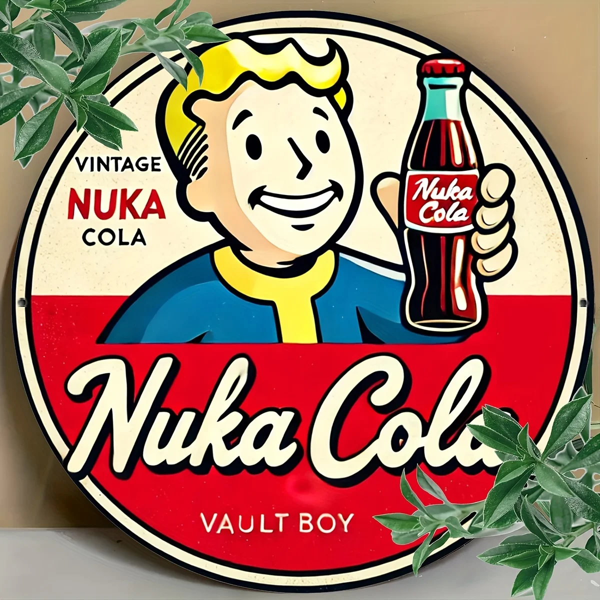 Vintage Nuka Cola Wood Sign 7.8x7.8 Inches 7 Vintage Nuka Cola Wood Sign 7.8x7.8 Inches - Image 7