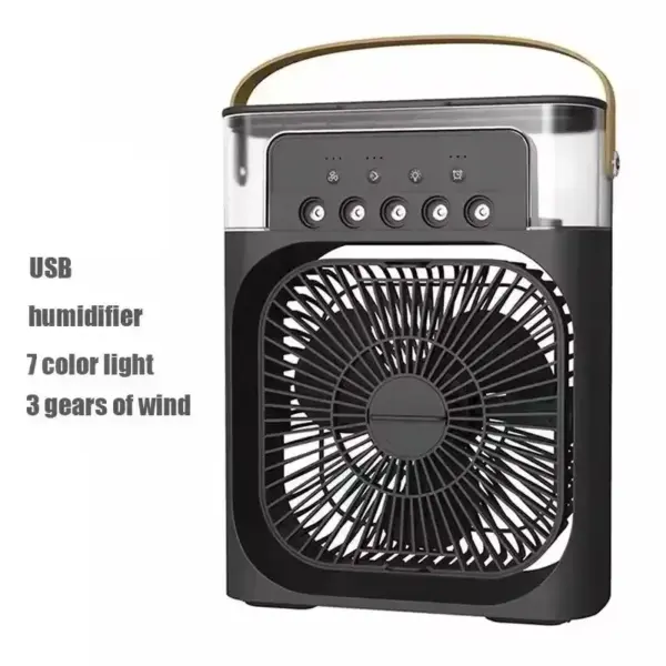 Portable 3-in-1 Humidifier Fan with LED Lights - Image 8