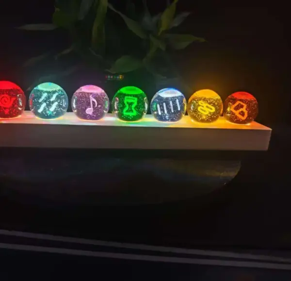 Genshin Impact 7-Pack Crystal Ball Night Lights - Image 2