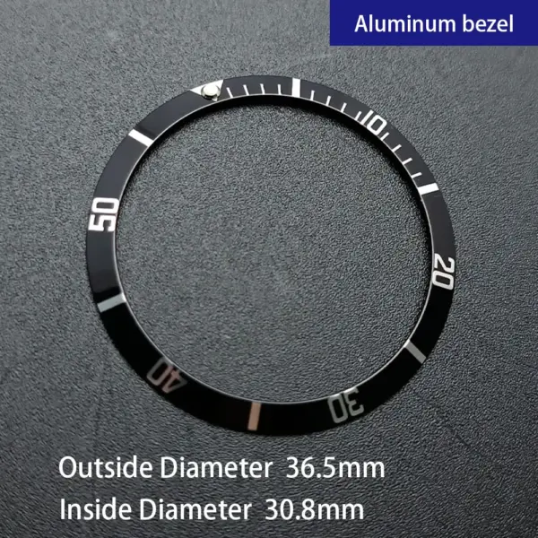Sloping Aluminum Watch Bezel Insert 36.5mm Replacement - Image 6