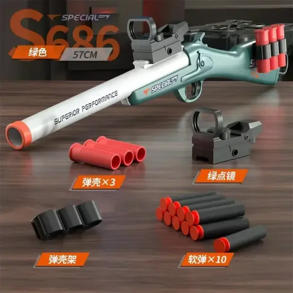 Manual Airsoft Rifle Foam Blaster Toy Gun - Image 10