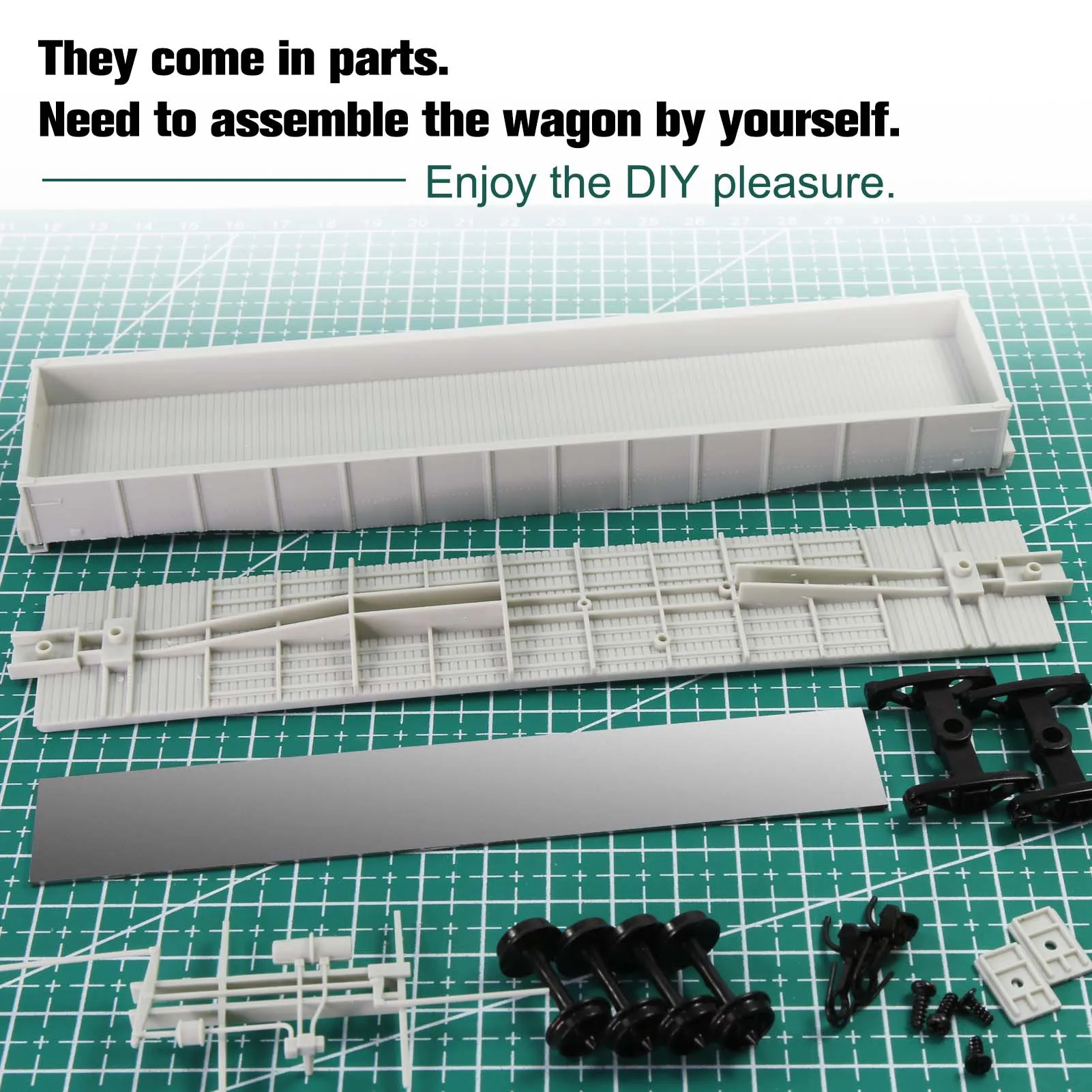 Evemodel HO Scale 1:87 Gondola Car Kit 2 Evemodel HO Scale 1:87 Gondola Car Kit - Image 2