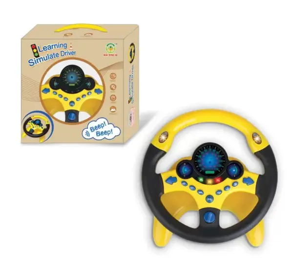 Kids' Steering Wheel Toy with Lights and Sound - Image 7
