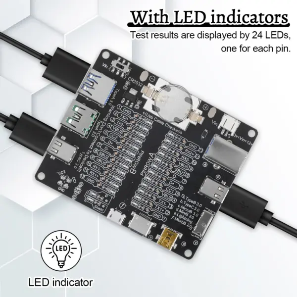 USB Data Cable Tester Board for Type-C & Micro USB - Image 4