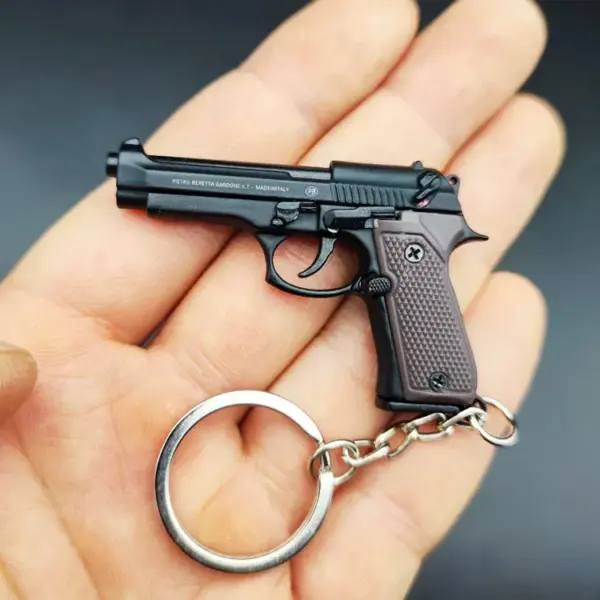 Alloy 1:4 92F Pistol Keychain Fidget Toy - Image 10