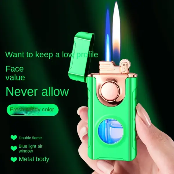 Unusual Metal Windproof Cigarette Lighter Jet Torch - Image 3