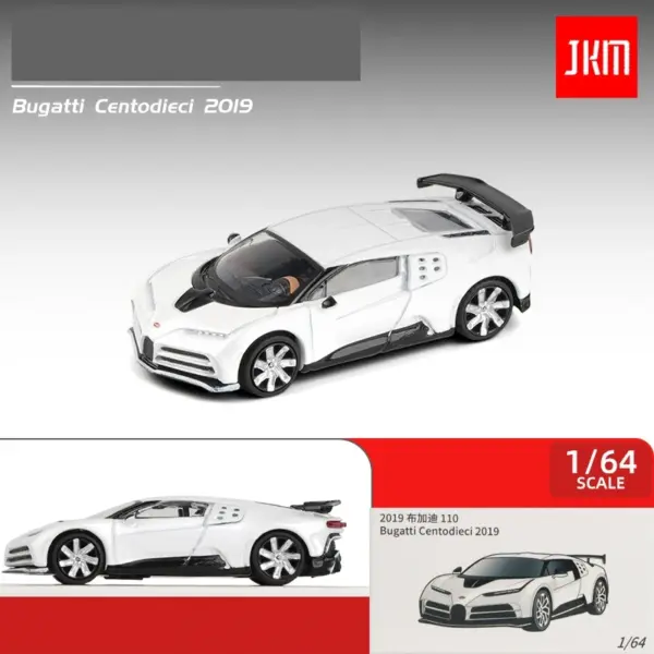 1/64 Bugatti La Voiture Noire Diecast Model Car - Image 3