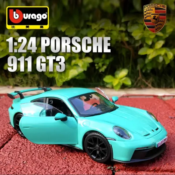 Bburago 1:24 Porsche 911 GT3 Alloy Model - Image 2