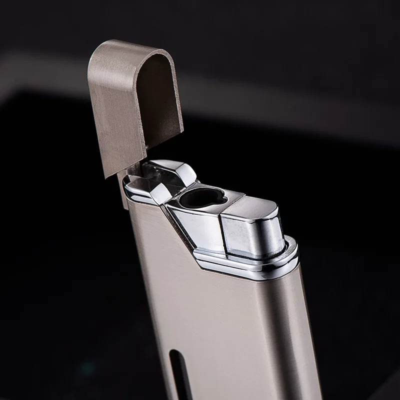 Windproof Metal Cigar Lighter Jet Torch Gas Flames 3 Windproof Metal Cigar Lighter Jet Torch Gas Flames - Image 3