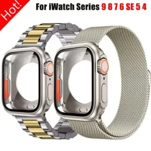 Ultra Glass Case and Band for Apple Watch 44mm