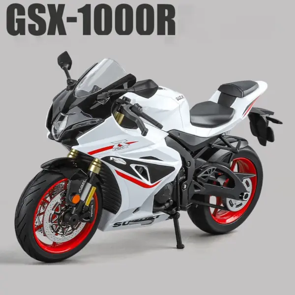 1:9 Kawasaki H2R Ninja V4S Alloy Die Cast Motorcycle Model - Image 10