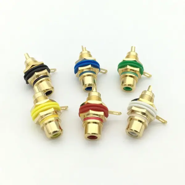 Gold-Plated RCA Socket for Audio Devices - Image 3