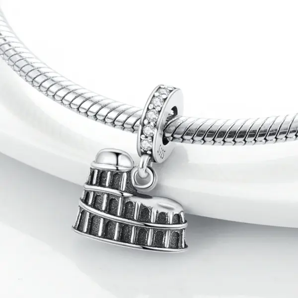 Travel Rome Paris Plane Charm for Jewelry - Image 2