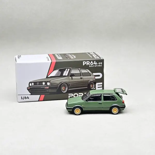 JERREN 1/64 Scale Golf Mk2 Alloy Car Model - Image 2