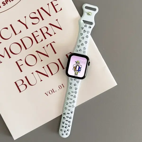 Silicone Watch Strap for Apple Watch Series 9-4 - Image 12