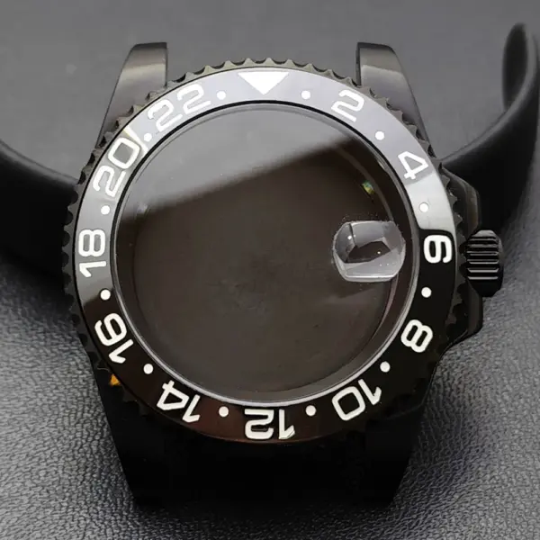 GMT 40.5MM Bidirectional Sapphire Watch Case for NH34 NH35 - Image 14