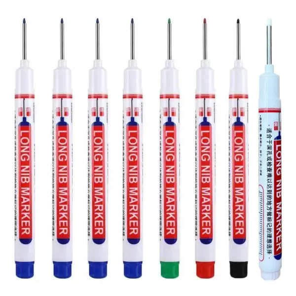 Deep Hole Long Nib Markers 8-Piece Set - Image 17