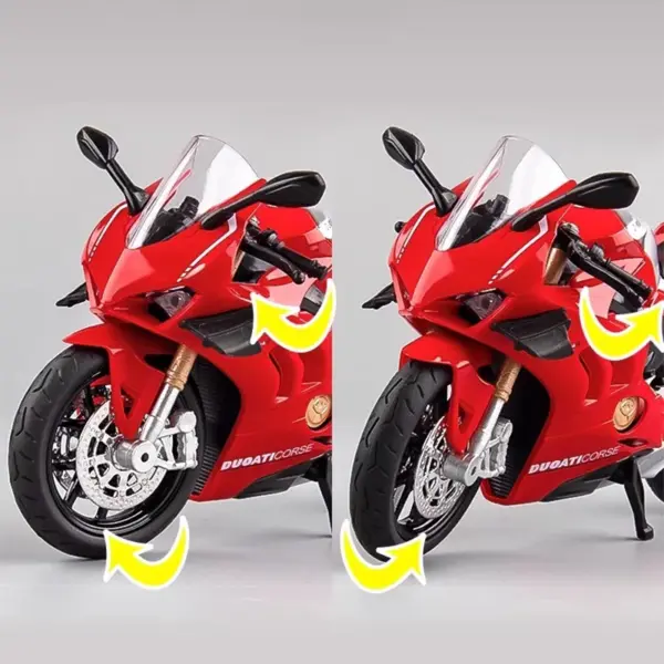 1:12 Ducati Panigale V4S Diecast Motorcycle Model - Image 2