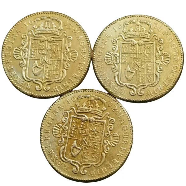 Replica 3-Piece England 5 Guineas Coins Set - Image 2