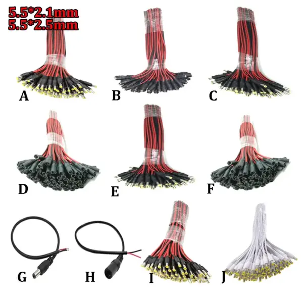 5521 5525 DC Power Cable for CCTV Cameras - Image 2