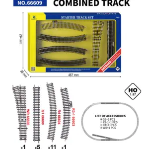 1/87 Scale Narrow Gauge Railway Curved Track Set 63 S36daf88be9a24707bce378a8697ef769P 1