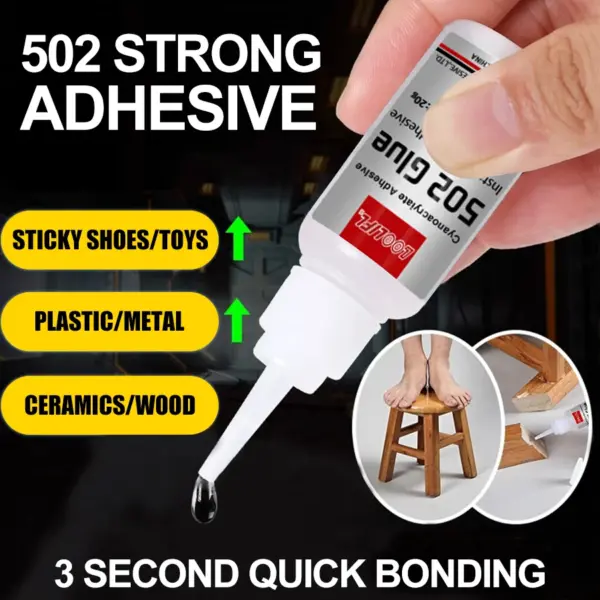 LOOLIFL 502 Super Glue 20ml Multi-Surface Adhesive - Image 2