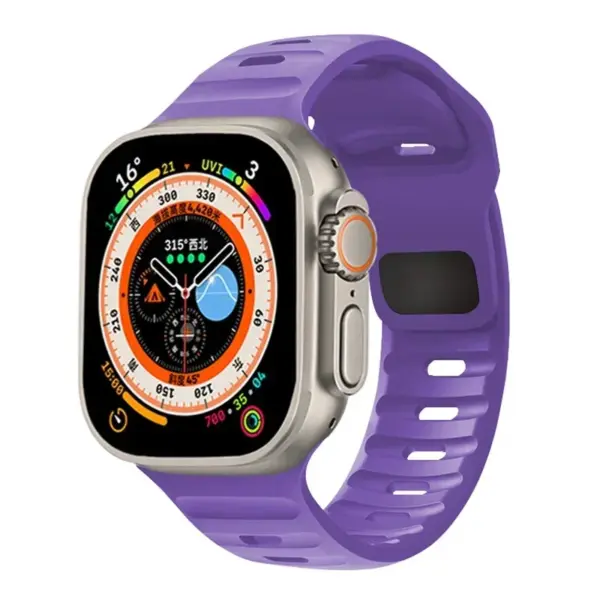 Silicone Sport Band for Apple Watch Series 8-1 - Image 15