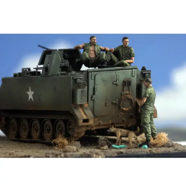1:72 Resin American Soldiers Vietnam War Scene - Image 3