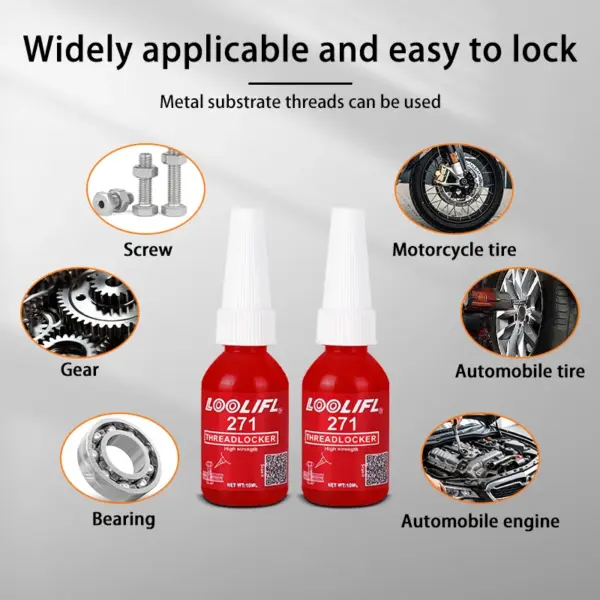 Red Threadlocker 271, 10ml High-Strength Adhesive - Image 6