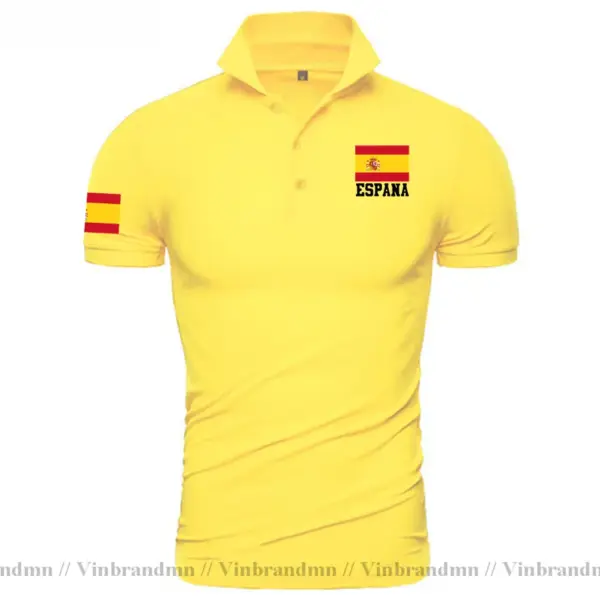 Spain Flag Polo Shirt for Men - Image 10