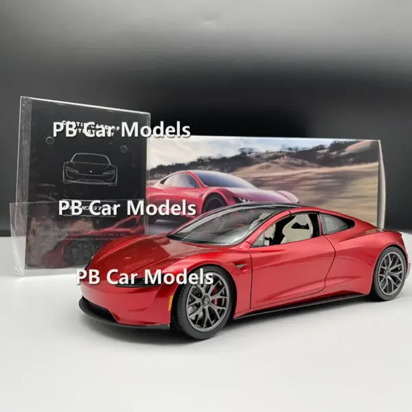 1:18 Scale Diecast Red Sport Car Model - Image 5