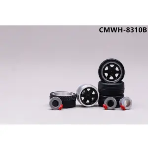 CM Model 1/64 Alloy Wheel & Tire Set for Model Cars 48 S37f23ca2ec174cf7b82b7a9928347da8X 5